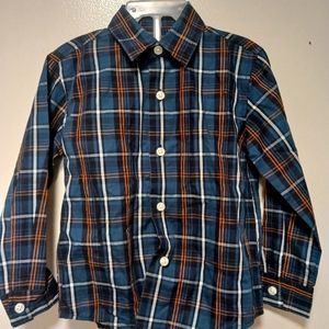 Nautica Boys/Toddler Long Sleeve Collared Button Up